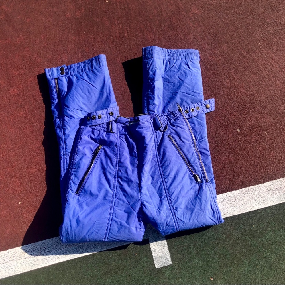 Purple ski pants